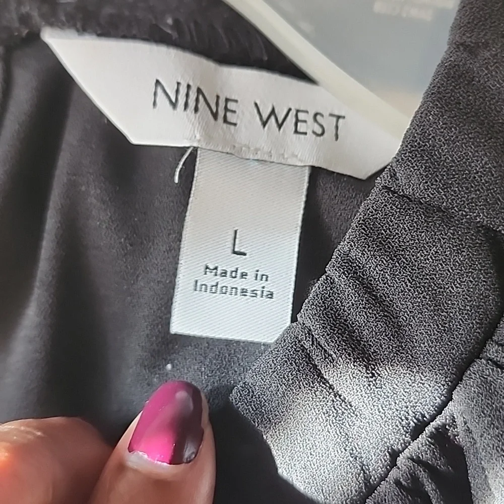 Nine West Black Long Sleeve Swing Dress - Picture 9 of 12